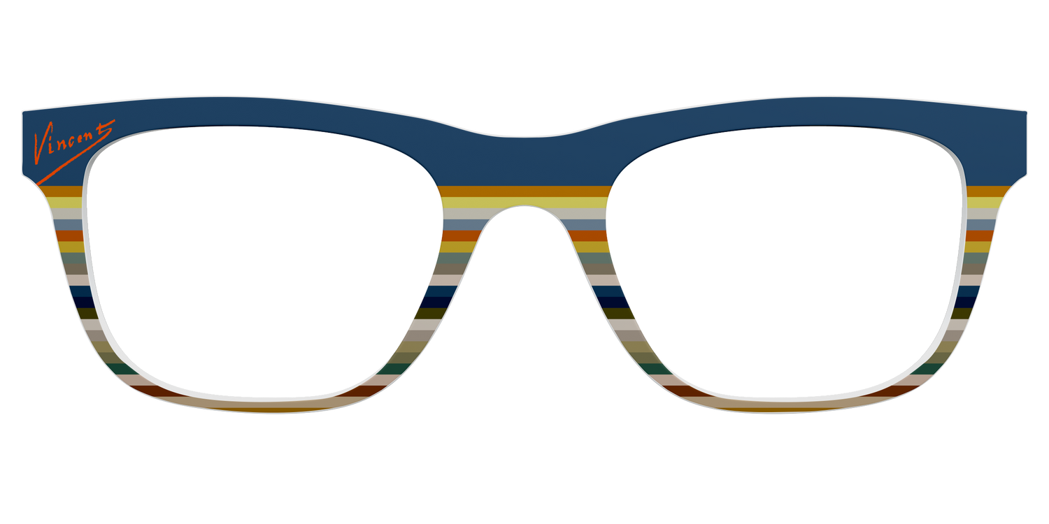 The Vincent Stripes - Front Top Image - Pair Eyewear