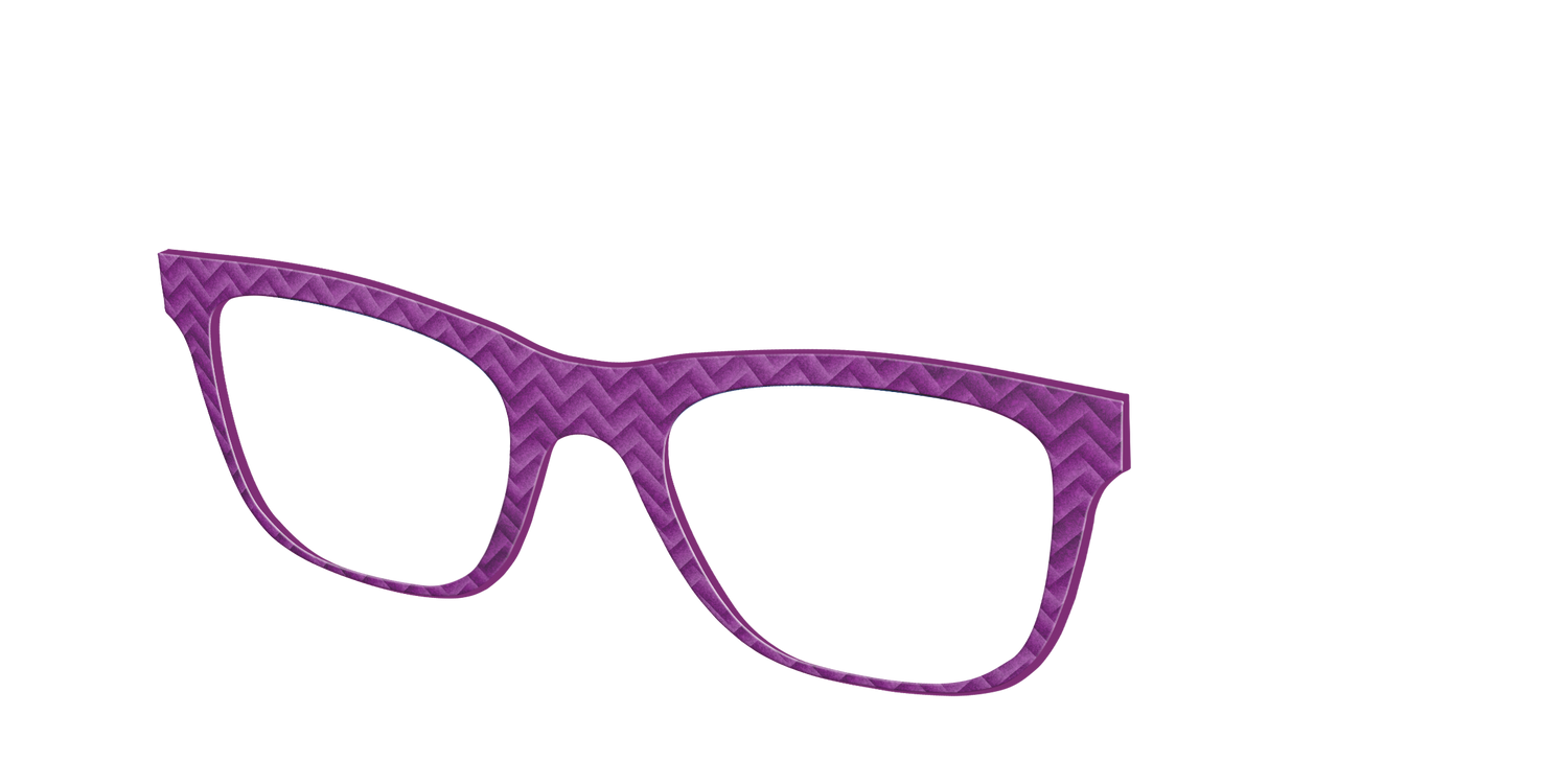 The Violet Herringbone - Angle Top Image - Pair Eyewear