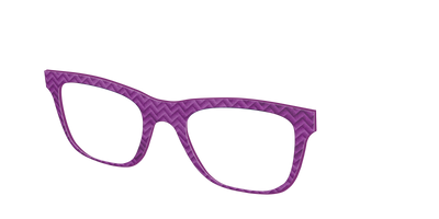 The Violet Herringbone - Angle Top Thumbnail - Pair Eyewear
