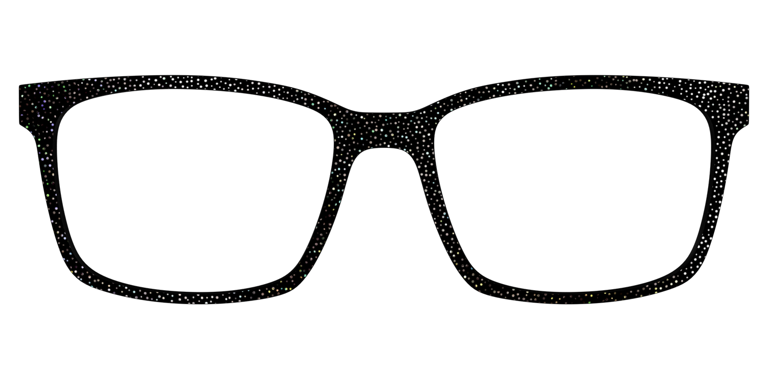 The Black Holographic Mini Dot - Lifestyle Kirby Top Image - Pair Eyewear