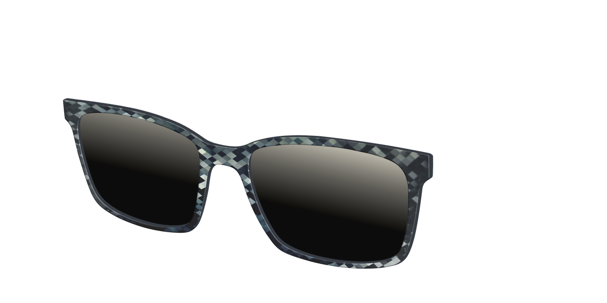 The Polarized Black Prism Sun Top - Angle Top Image - Pair Eyewear