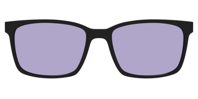 The Black With Celestial Purple Lens - Front Top Thumbnail - Pair Eyewear