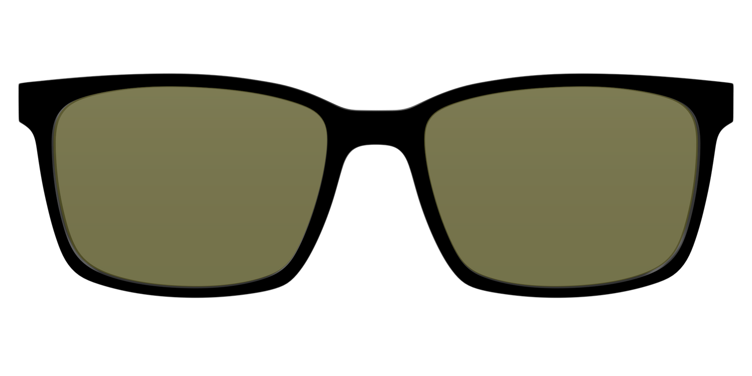 The Black with Green Racquet Sport Lens - Lifestyle Kirby Top Image - Pair Eyewear