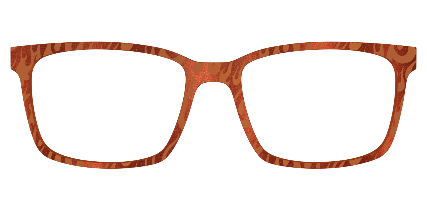 The Blazing Flames Shimmer - Lifestyle Kirby Top Image - Pair Eyewear