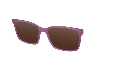 The Polarized Brushed Rose Sun Top - Angle Top Thumbnail - Pair Eyewear