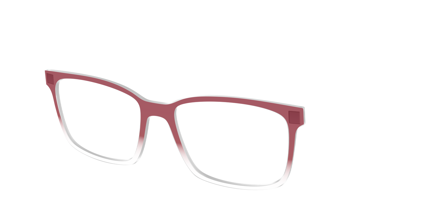 The Burgundy Gradient Crystal - Angle Top Image - Pair Eyewear