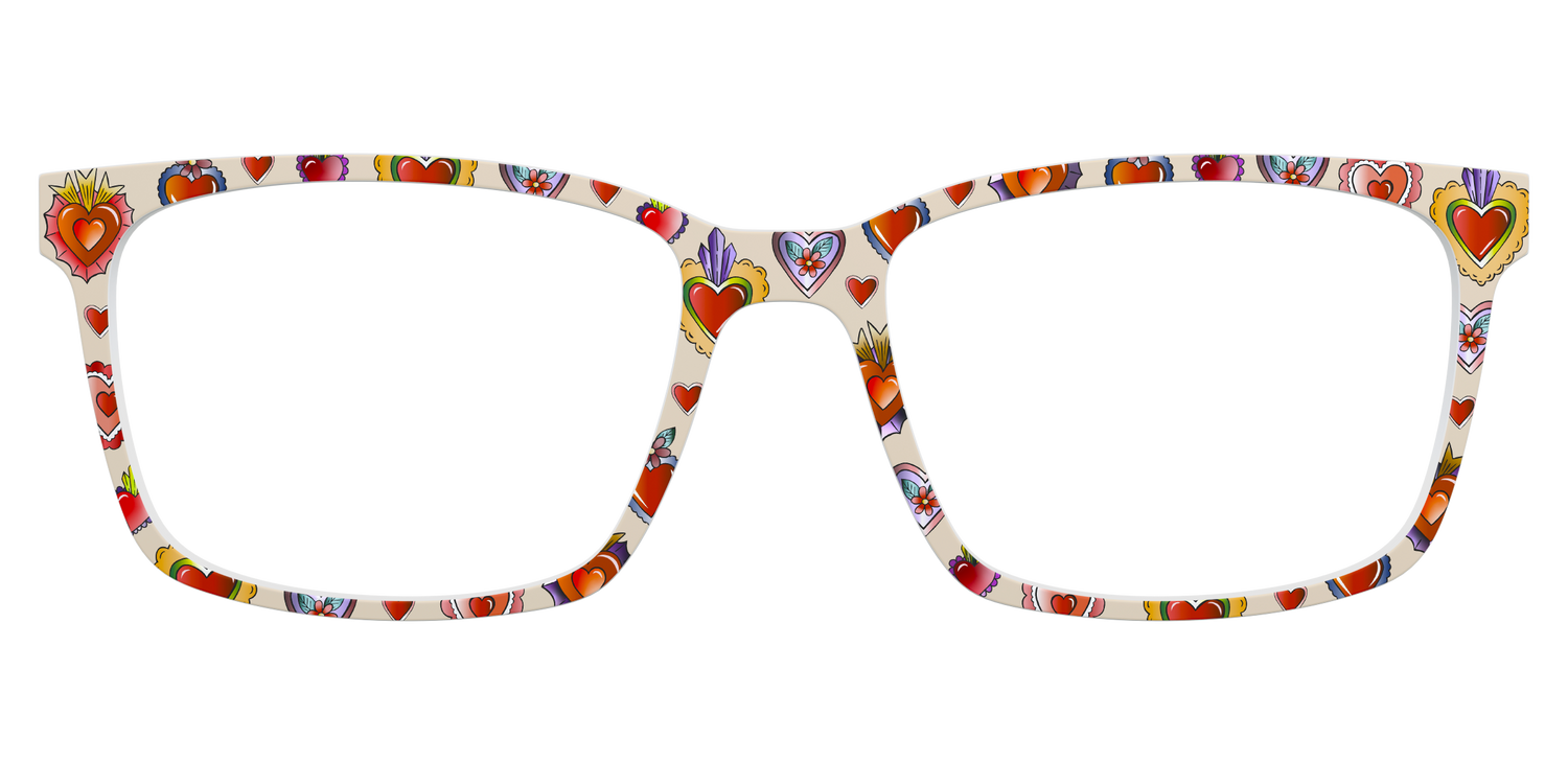 The Decorative Hearts Tattoo - Lifestyle Kirby Top Image - Pair Eyewear