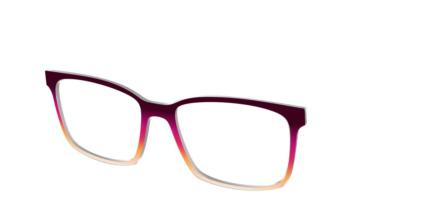 The Ember Gradient - Angle Top Image - Pair Eyewear