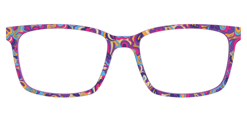 The Flower Power Paisley with Gold Foil - Kirby Top - Pair Eyewear