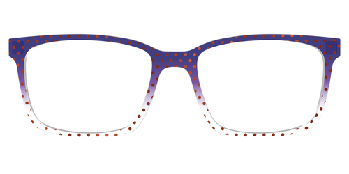 The Galactic Plum Gradient Crystal Polka Dots - Kirby Top - Pair Eyewear