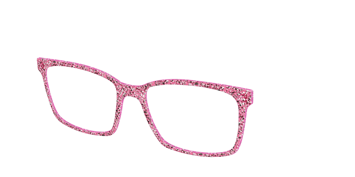 The Hot Pink Sparkle - Angle Top Image - Pair Eyewear