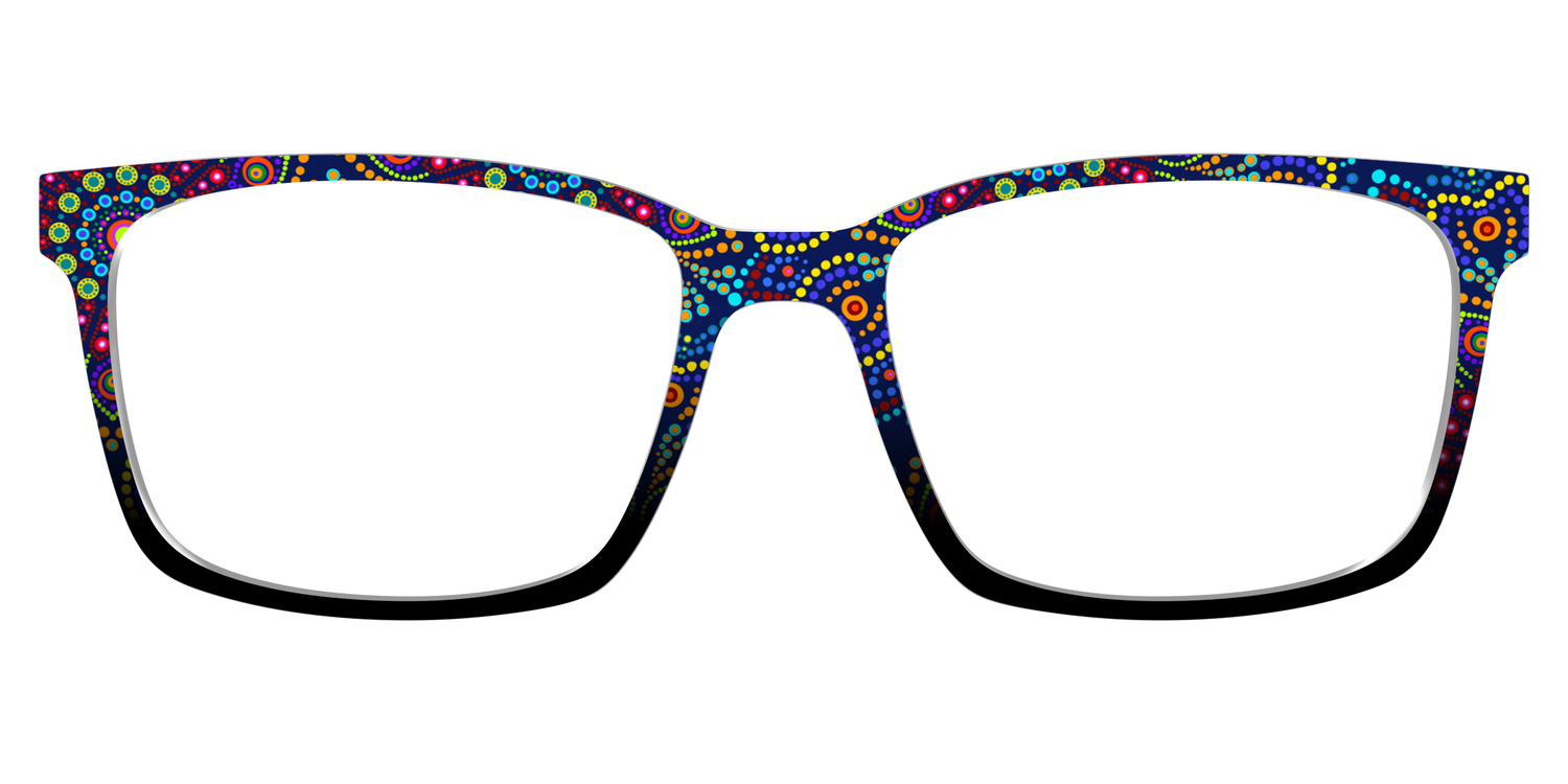The Kaleidoscope Dots - Lifestyle Kirby Top Image - Pair Eyewear