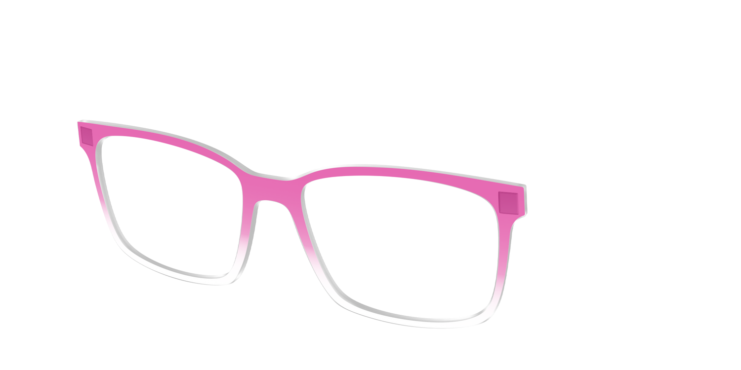 The Magenta Gradient Crystal - Angle Top Image - Pair Eyewear