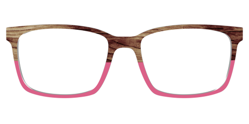 The Melon Pink Wood Split - Kirby Top - Pair Eyewear