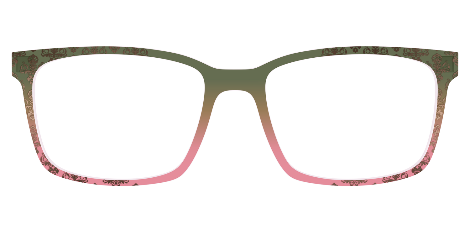 The Olive to Rose Trellis with Champagne Foil - Lifestyle Kirby Top Image - Pair Eyewear