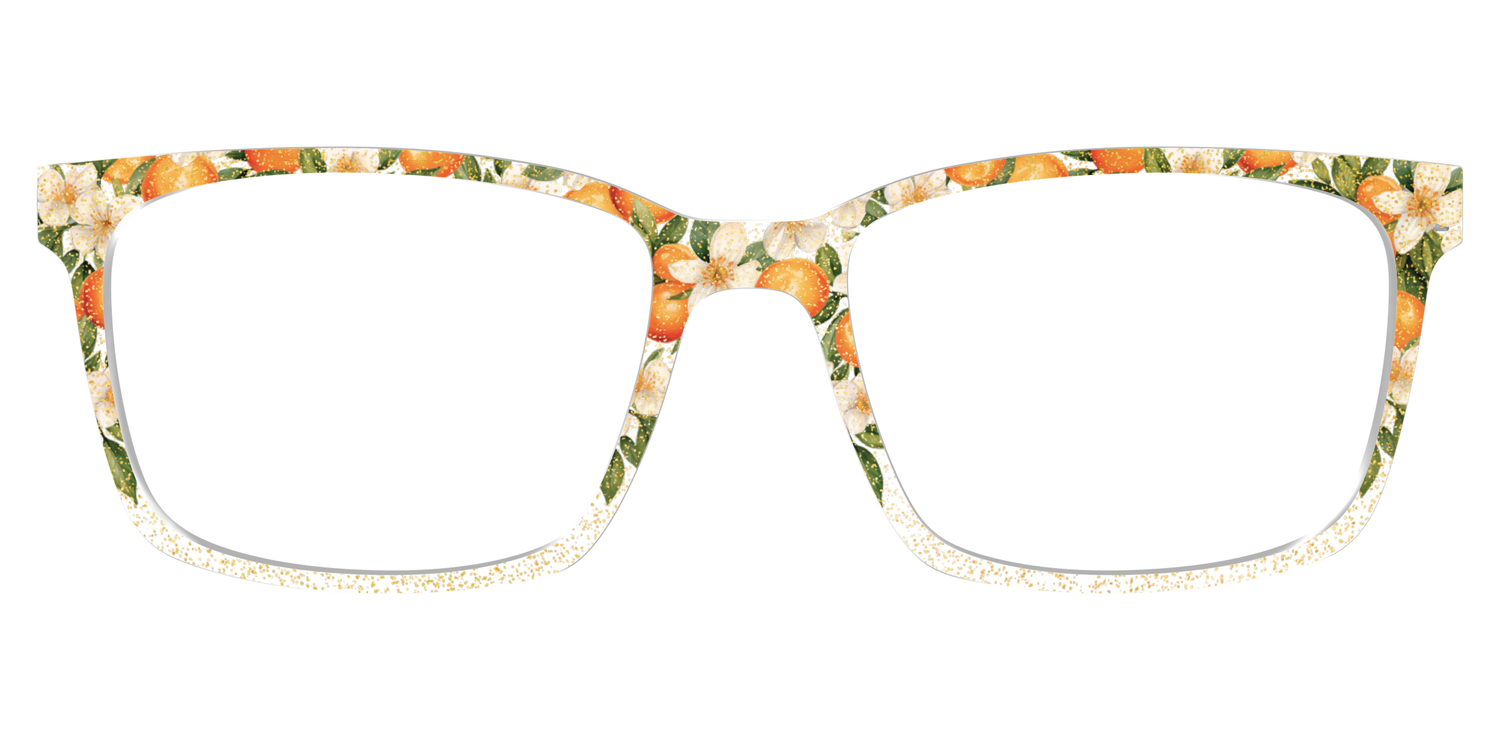 The Orange Blossom Glitter Crystal - Lifestyle Kirby Top Image - Pair Eyewear