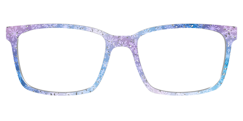 The Pastel Snowflake with Iridescent Glitter - Kirby Top - Pair Eyewear