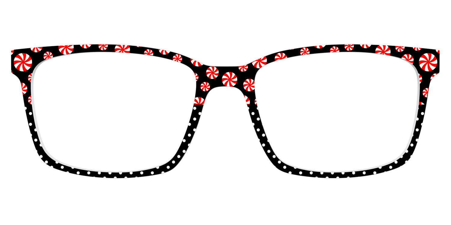 The Peppermint Pin Dot Split - Lifestyle Kirby Top Image - Pair Eyewear