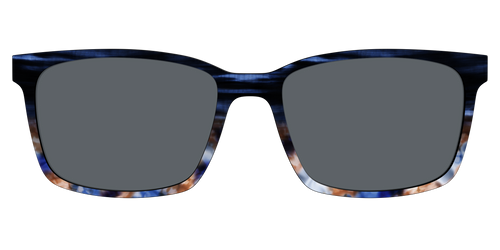 The Polarized Blue Horn Tortoise Sun Top - Kirby Top - Pair Eyewear