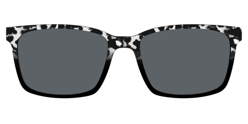 The Polarized Bold Black & White Tortoise Sun Top - Kirby Top - Pair Eyewear