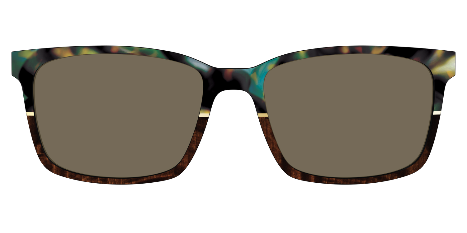 The Polarized Mirage Split with Gold Foil Sun Top - Lifestyle Kirby Top Image - Pair Eyewear
