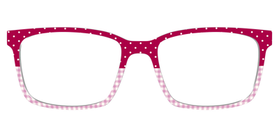 The Raspberry Pin Dot Split - Front Top Thumbnail - Pair Eyewear