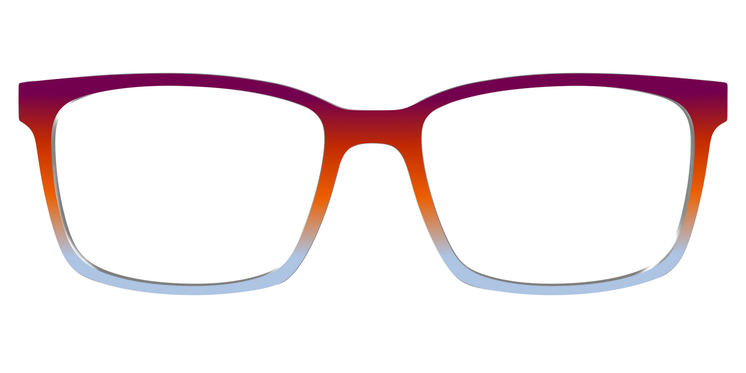 The Raspberry to Periwinkle Gradient - Lifestyle Kirby Top Image - Pair Eyewear