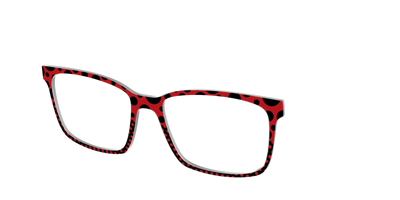 The Red Spotted Split - Angle Top Thumbnail - Pair Eyewear