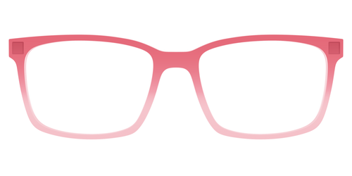 The Red to Coral Gradient Crystal - Kirby Top - Pair Eyewear