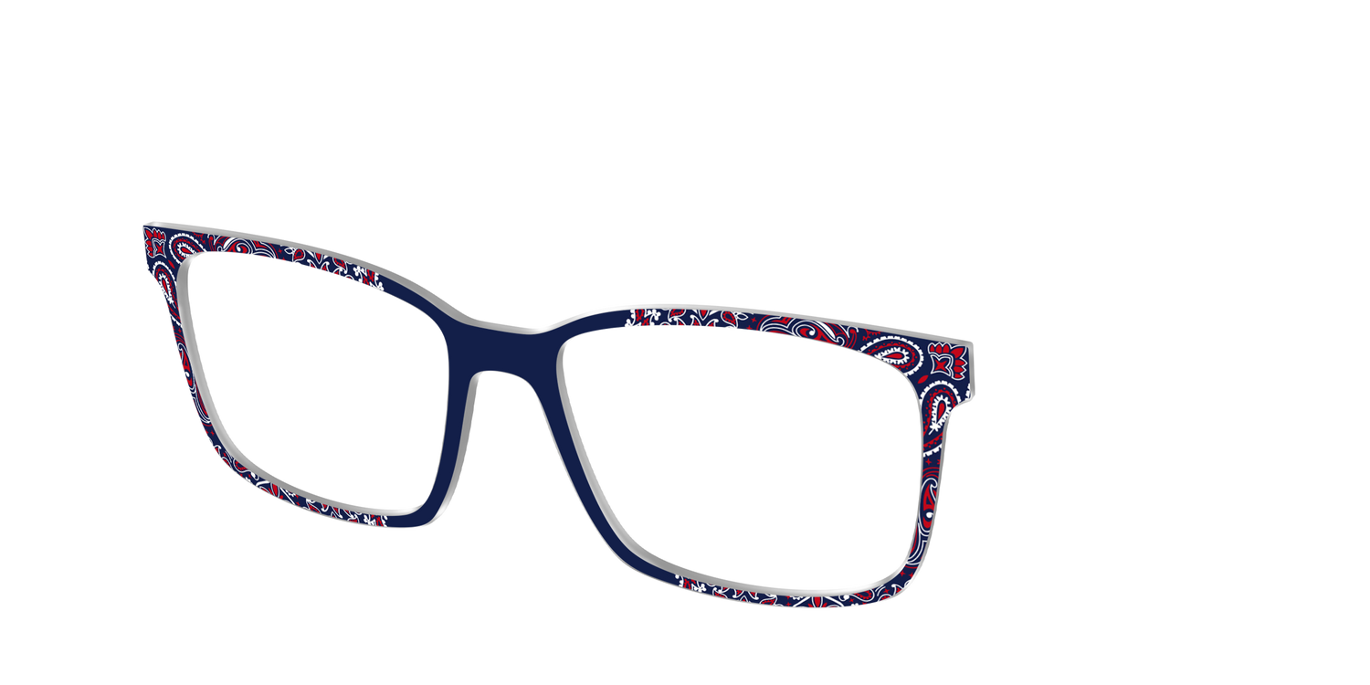 The Red White & Blue Bandana - Angle Top Image - Pair Eyewear