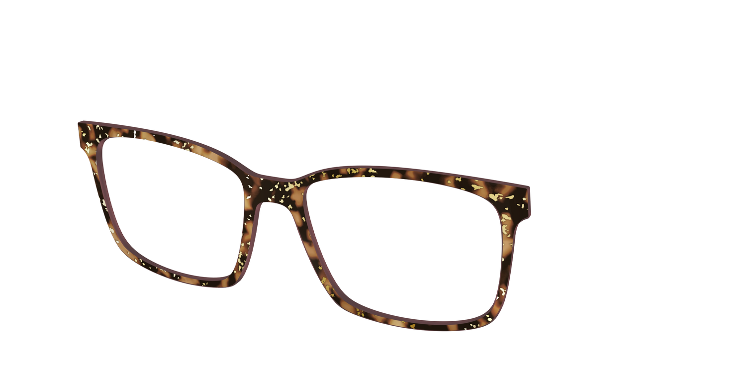 The Sandalwood Tortoise with Gold Foil - Angle Top Image - Pair Eyewear