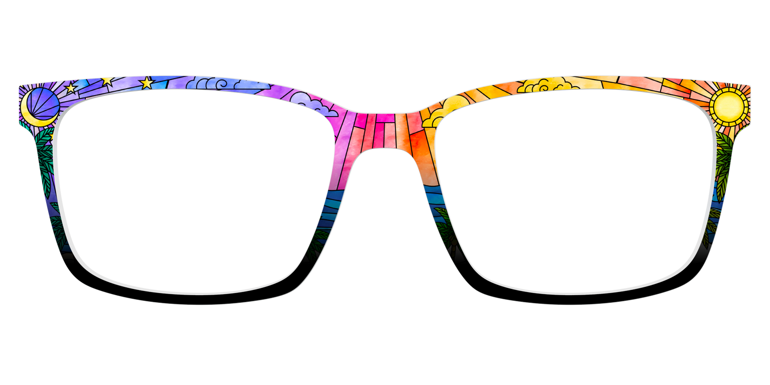 The Seaside Stained Glass - Lifestyle Kirby Top Image - Pair Eyewear