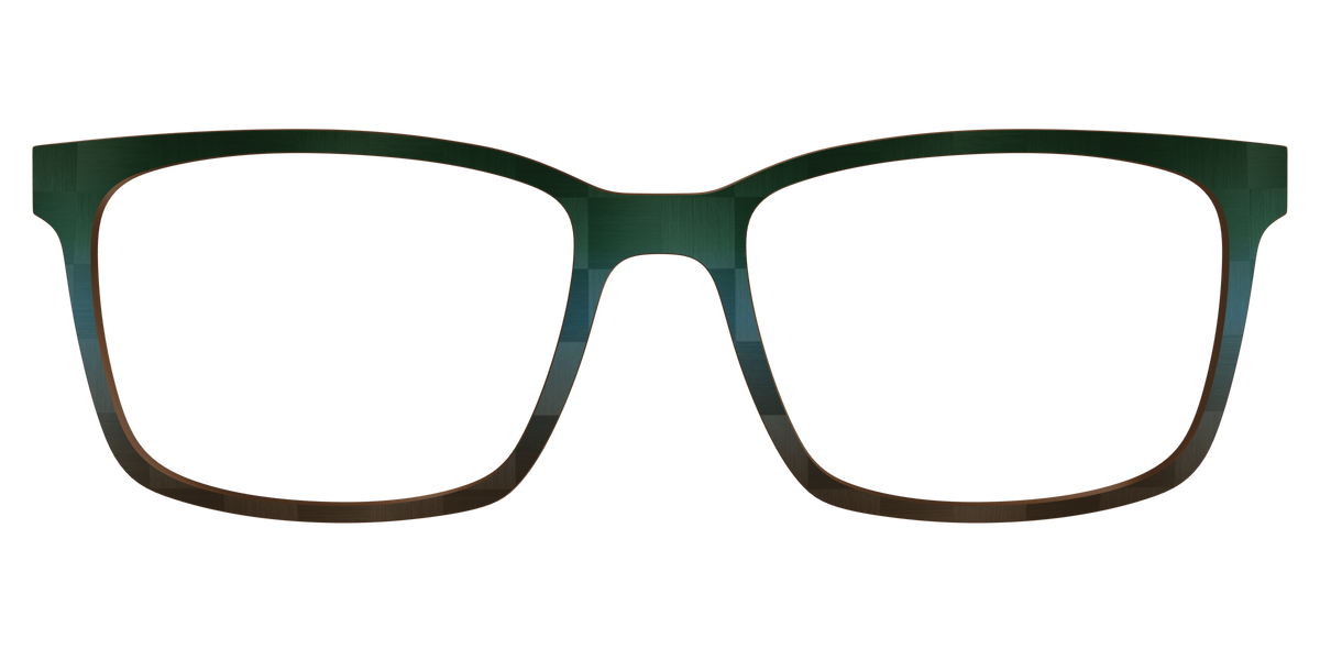 The Teal to Walnut Matte Check - Lifestyle Kirby Top Image - Pair Eyewear