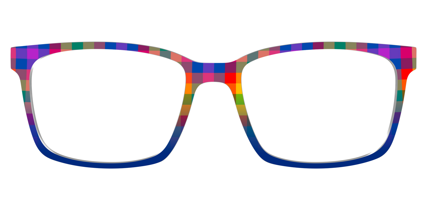 The Technicolor Gingham - Lifestyle Kirby Top Image - Pair Eyewear