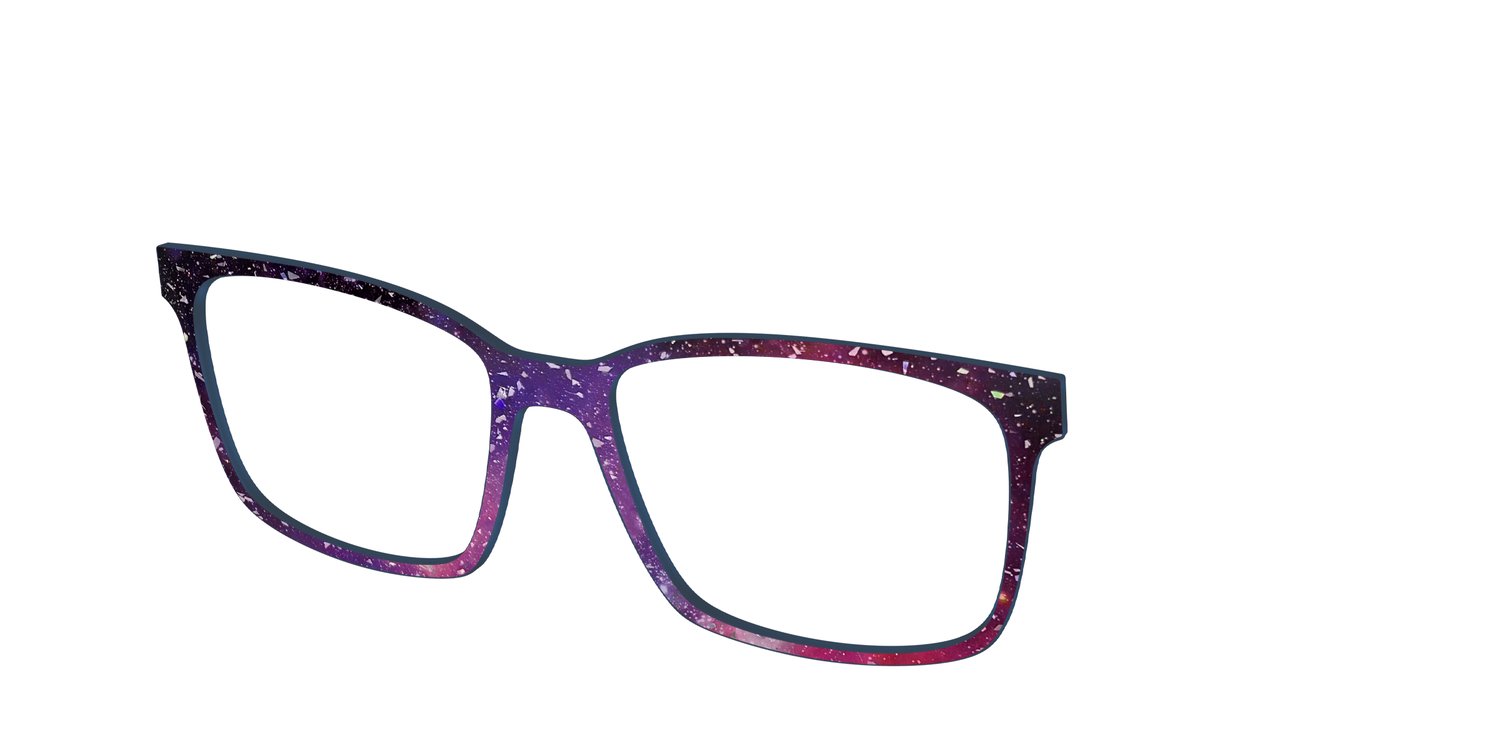 The Twilight Sky with Holographic Glitter - Angle Top Image - Pair Eyewear