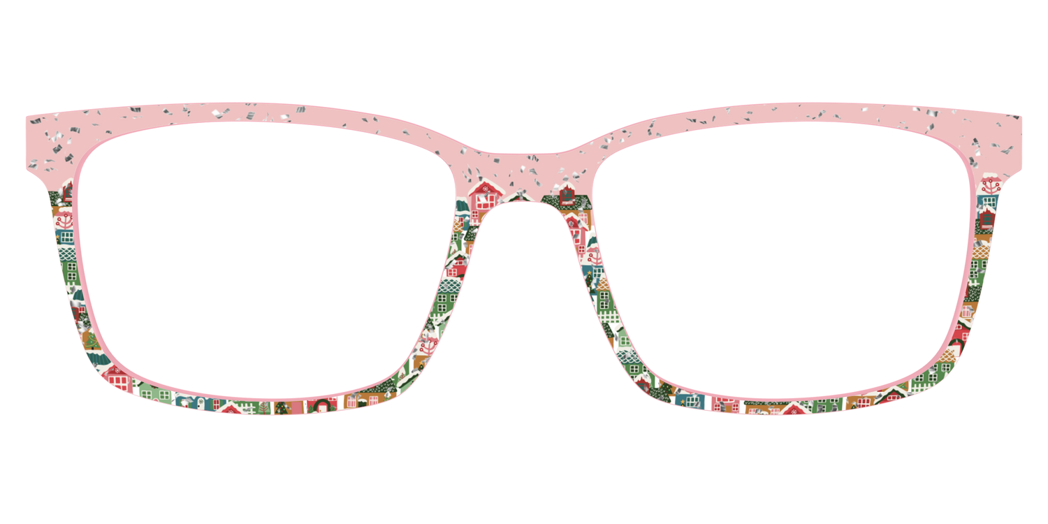 The Winter Village with Iridescent Glitter - Lifestyle Kirby Top Image - Pair Eyewear