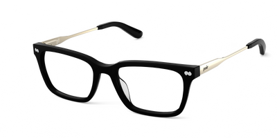 The Larkin - Black Acetate Gold Metal - Thumbnail1 - Pair Eyewear