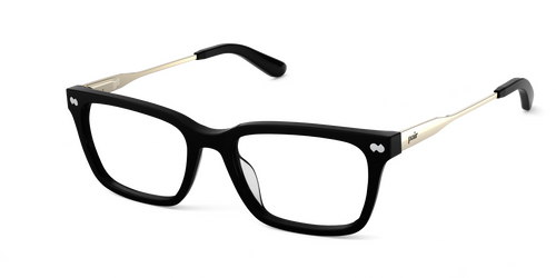 The Larkin - Black Acetate Gold Metal - Pair Eyewear