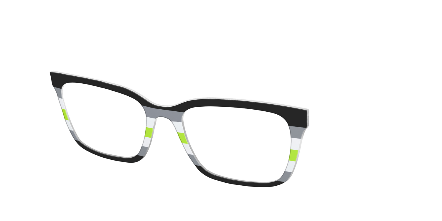 The Agender Flag - Angle Top Image - Pair Eyewear