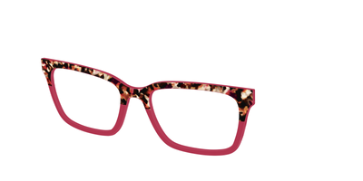 The Auburn Tortoise Crystal Split - Angle Top Thumbnail - Pair Eyewear