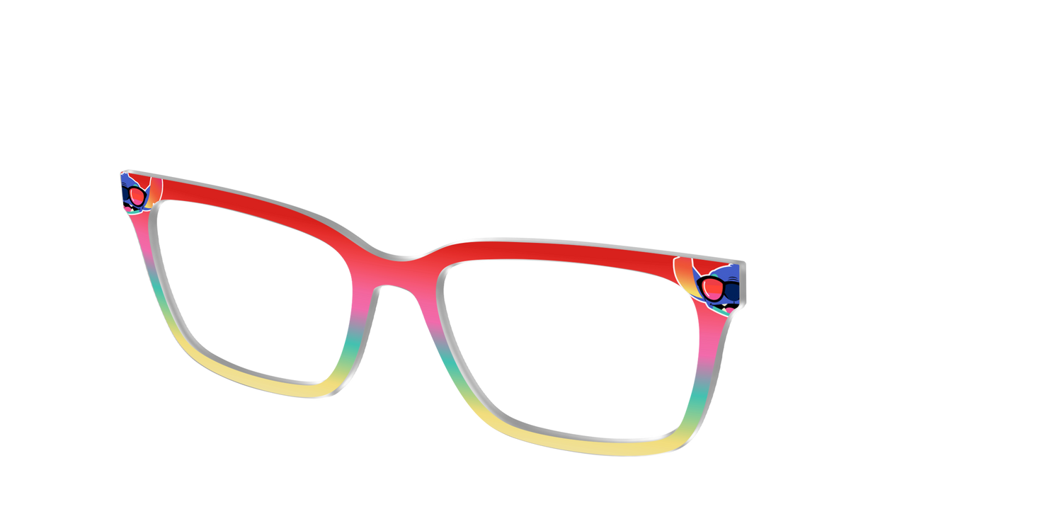 Beach Dreamin' Gradient - Angle Top Image - Pair Eyewear