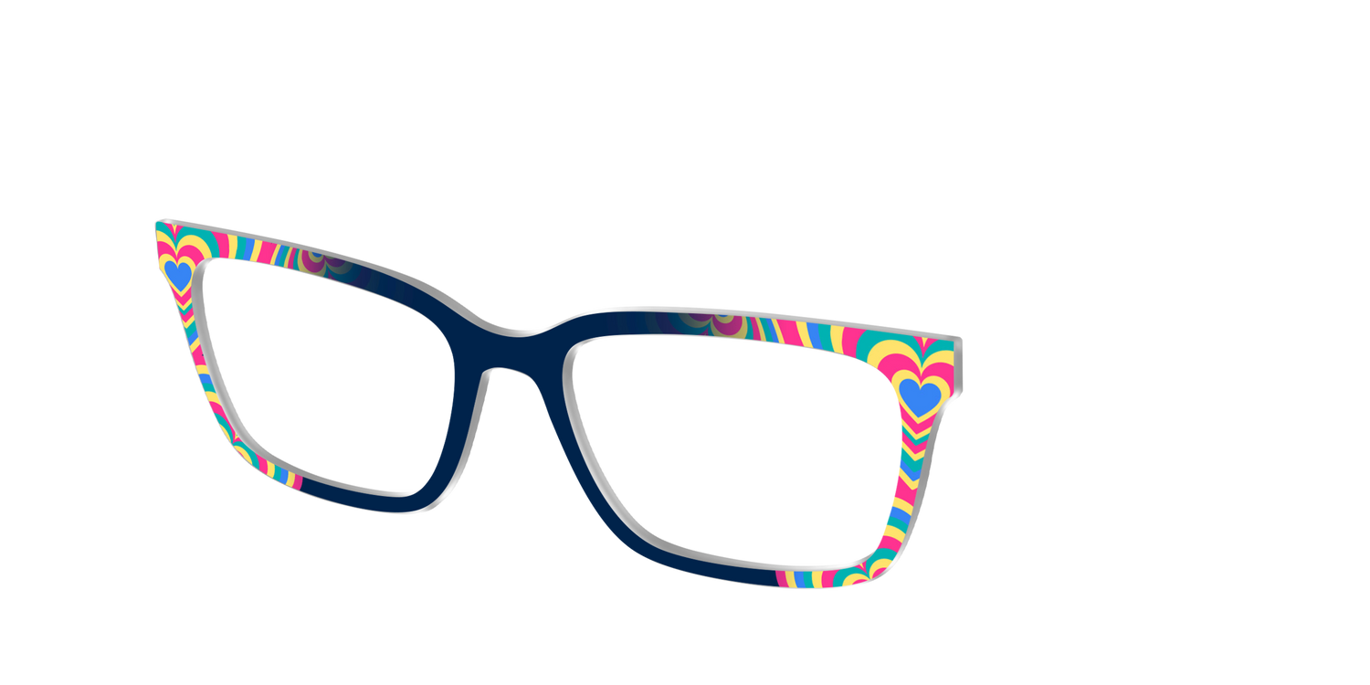 The Beaming Hearts - Angle Top Image - Pair Eyewear