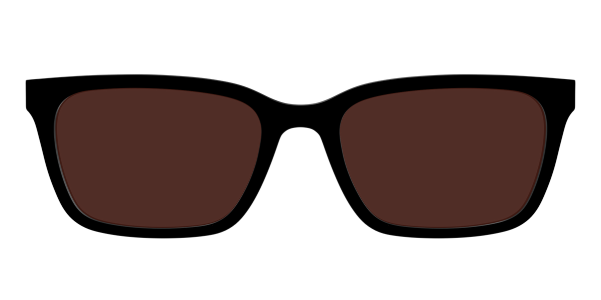 The Black with Brown Golf lens - Front Top Image - Pair Eyewear