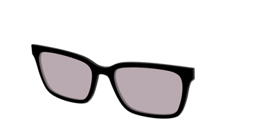 The Black with Gray Gaming lens - Angle Top Thumbnail - Pair Eyewear