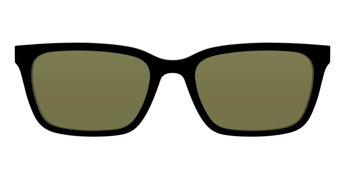 The Black with Green Racquet Sport lens - Front Top Image - Pair Eyewear