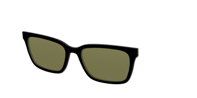 The Black with Green Racquet Sport lens - Angle Top Thumbnail - Pair Eyewear