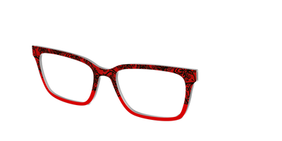 The Blood Red Lace Split - Angle Top Thumbnail - Pair Eyewear