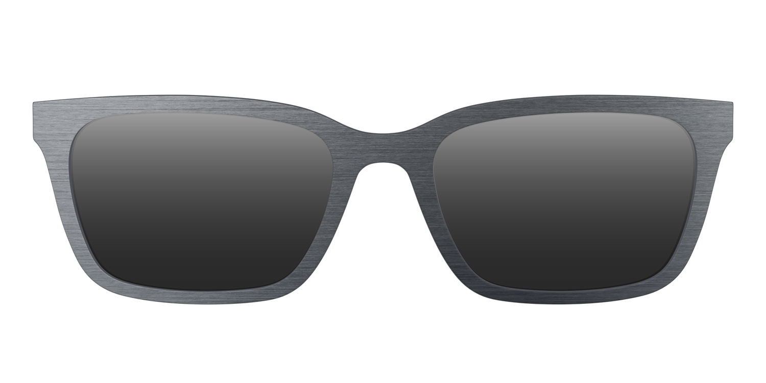The Polarized Brushed Nickel Sun Top - Front Top Image - Pair Eyewear
