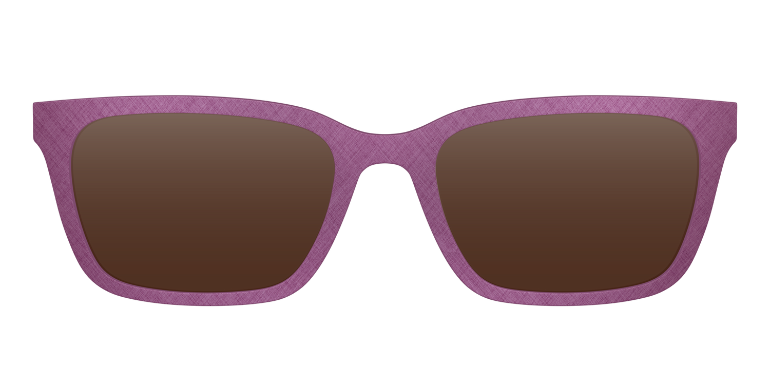 The Polarized Brushed Rose Sun Top - Front Top Image - Pair Eyewear