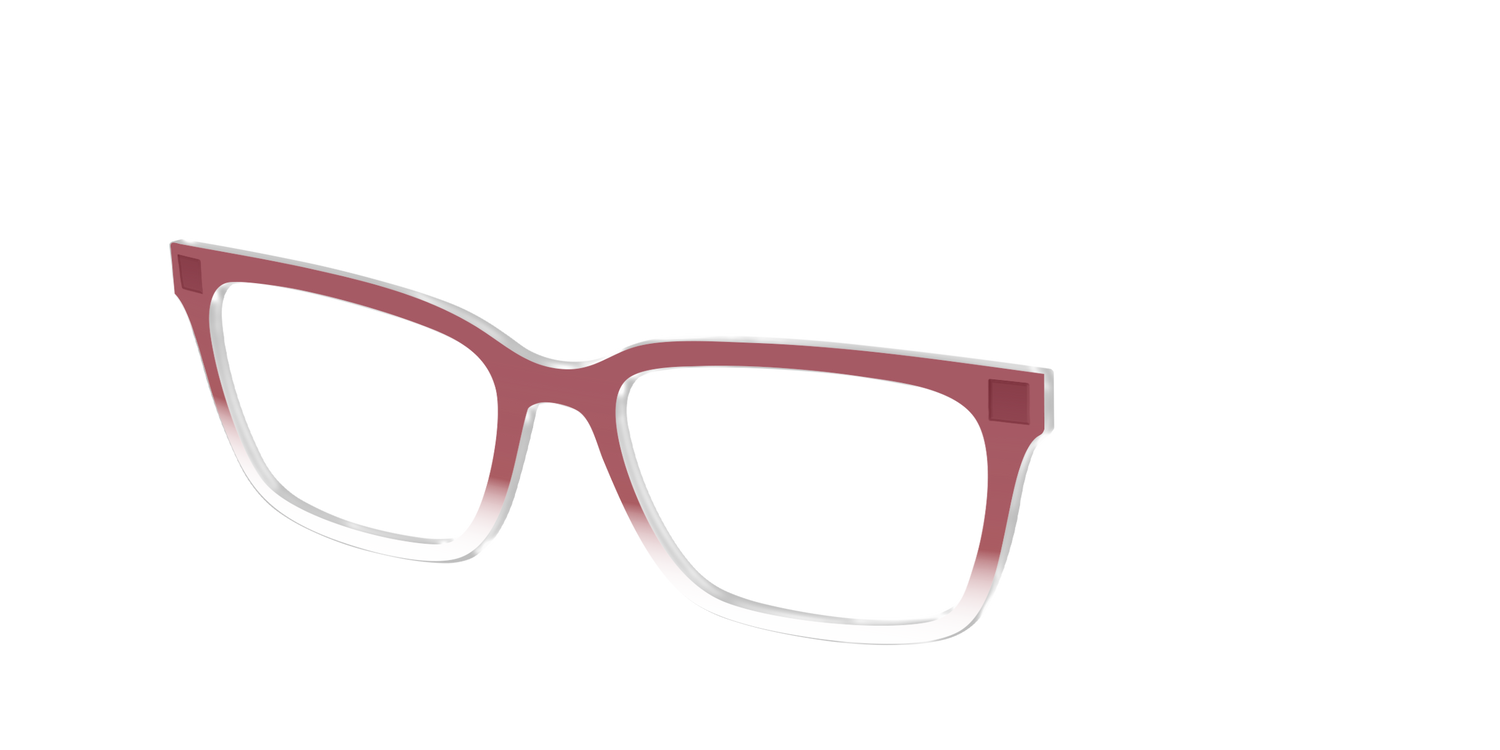 The Burgundy Gradient Crystal - Angle Top Image - Pair Eyewear